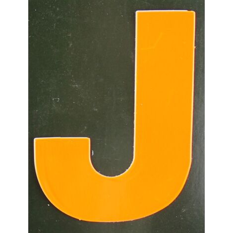 Conacord Reflektierender Klebebuchstabe J orange J Klebebuchstaben & Zahlen