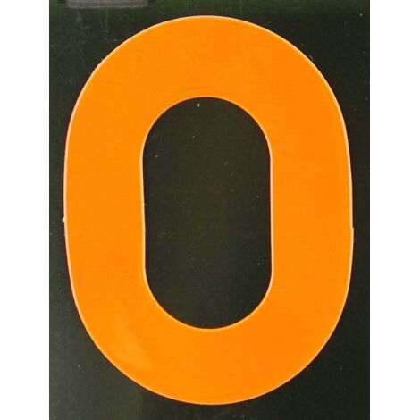 Conacord Reflektierender Klebebuchstabe O orange O Klebebuchstaben & Zahlen
