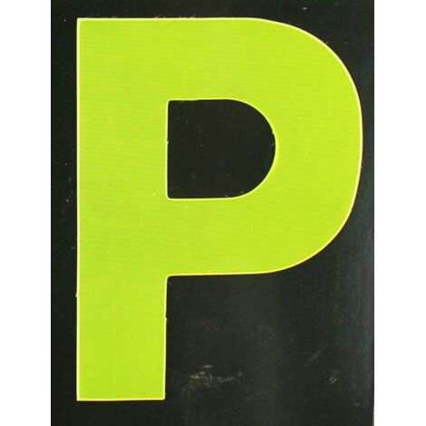 Conacord Reflektierender Klebebuchstabe P gelb P Klebebuchstaben & Zahlen