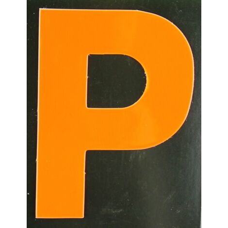 Conacord Reflektierender Klebebuchstabe P orange P Klebebuchstaben & Zahlen