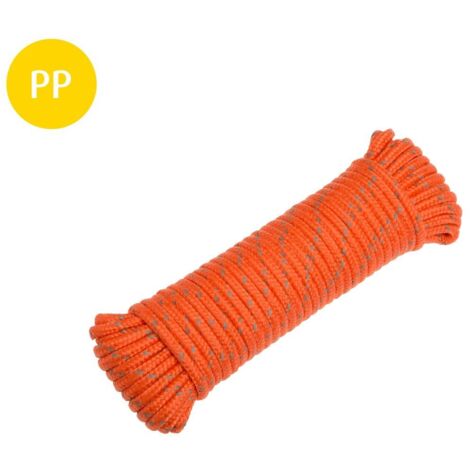 Conacord Reflektorseil 4,8mm x 15m orange reflektierend Seile