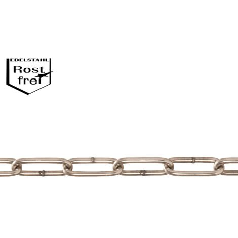 Conacord Rundstahlkette 4mm x 1m Material Edelstahl Gliederketten