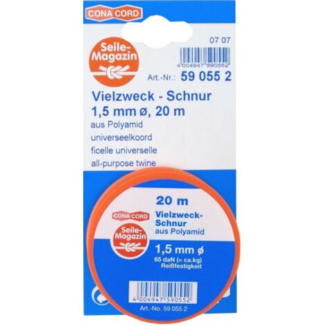 Conacord Vielzweckschnur Ø 1,5 mm x 20 m Bindfaden