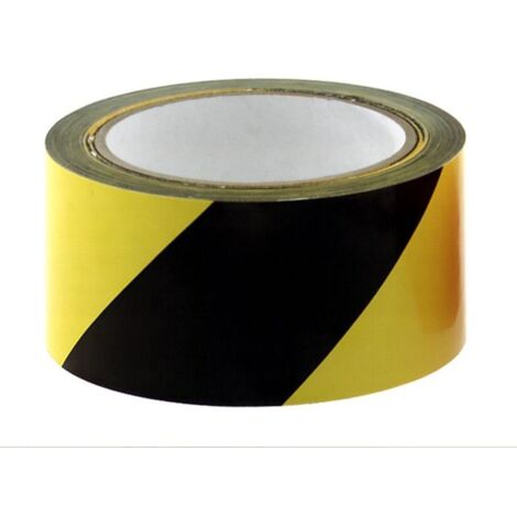 Conacord Warnband 66 m 50 mm breit, selbstklebend gelb, schwarz Absperrband