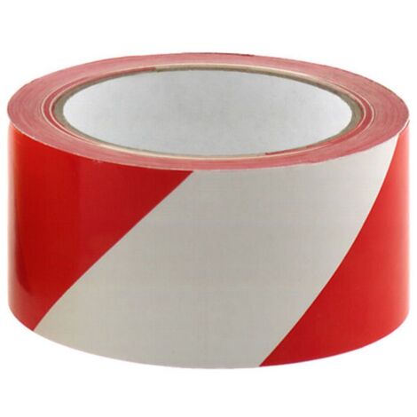 Conacord Warnband 66 m 50 mm breit, selbstklebend rot, weiß Absperrband