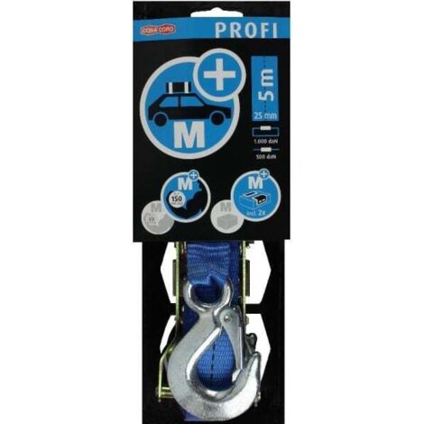 Conacord Zurrgurt- Spanngurt 25 mm x 5 m Karabinerhaken Ketten, Seile & Draht