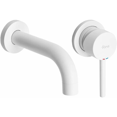 Concealed Basin Faucet REA Lungo White Mat + Box