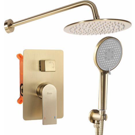 Concealed Shower Set REA Verso Brush Gold + Box