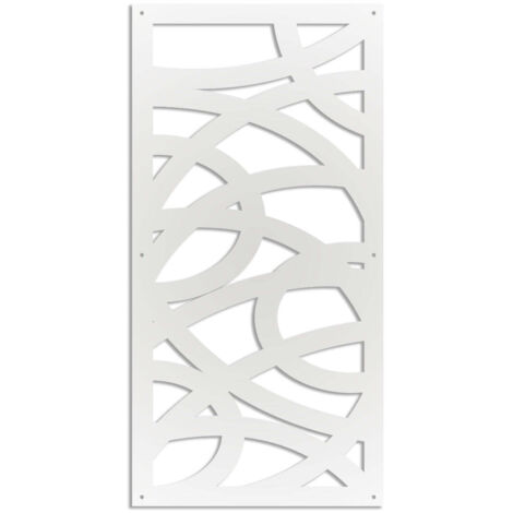 CONCENTRIC - Pannello in PVC traforato - Parasole - Misura: 50x150 cm - Colore: bianco