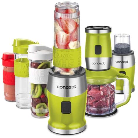 Concept - Frullatore Fresh&ampNutri, con accessori, verde sm3393