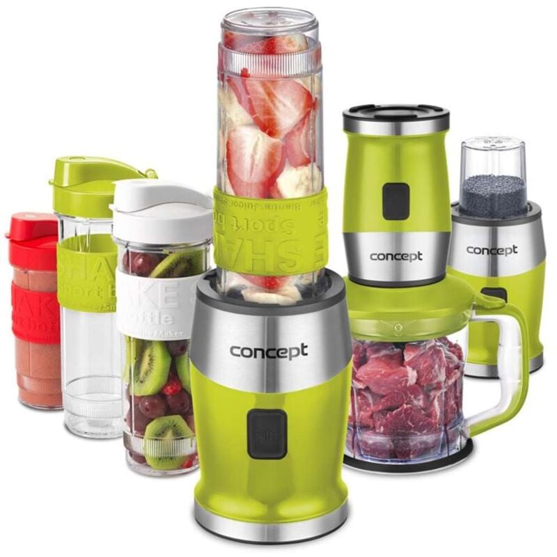 Concept - Mixeur à smoothie Fresh&Nutri, avec accessoires, vert sm3393