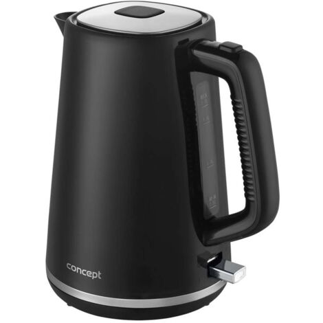 Concept - Wasserkocher, Volumen 1,7 l, 2200 W, schwarz rk2375