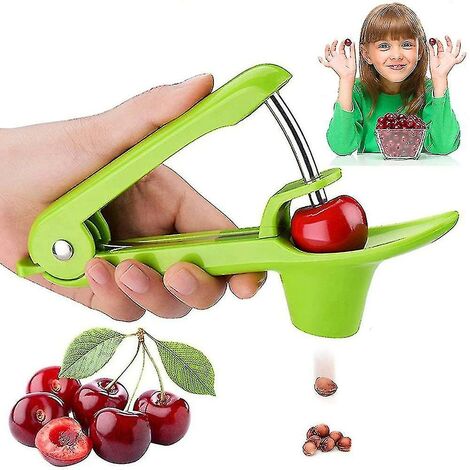 Conception de serrure peu encombrante pour enlever les noyaux de cerise et les olives,vert.