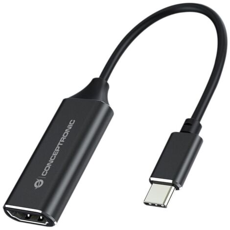 Conceptronic ABBY03B câble vidéo et adaptateur HDMI Type A (Standard) USB Type-C Noir