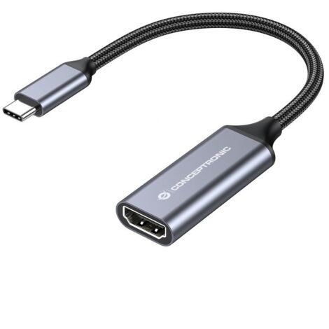 Conceptronic ABBY09G Adaptateur graphique USB 4096 x 2160 pixels Gris