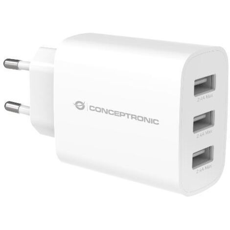 Conceptronic ALTHEA13W Caricabatterie per dispositivi mobili Universale Bianco AC Interno