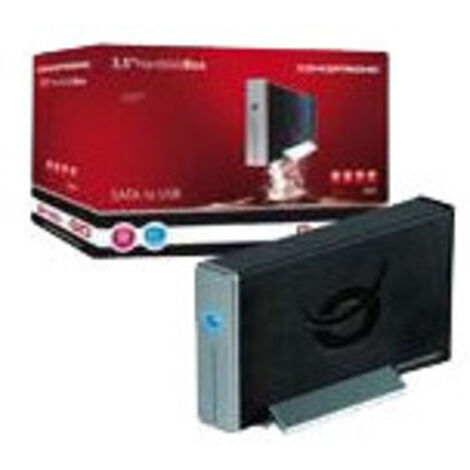 Conceptronic CHD3SU Speicherlaufwerksgehäuse HDD-Gehäuse Schwarz 3.5"