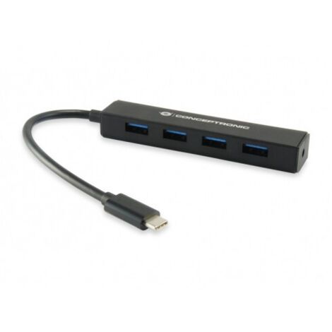 CONCEPTRONIC Conceptronic USB-HUB 4-Port USB3.1 Type-C - 4x USB 3.0 sw (CTC4USB3)