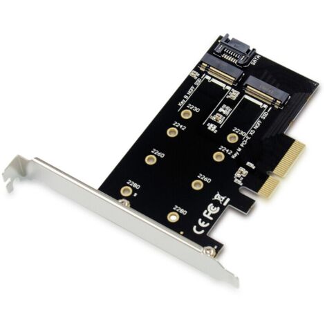 Conceptronic EMRICK 2-in-1-M.2-SSD-PCIe-Adapter SATA AHCI NVMe