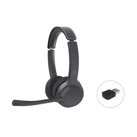 Conceptronic POLONA04BA cuffia e auricolare Cuffie Con cavo e senza cavo A Padiglione Musica e Chiamate USB tipo-C Bluetooth Nero