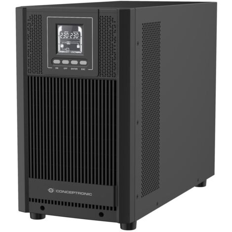 Conceptronic ZEUS52E3K gruppo di continuitu00e0 (UPS) Doppia conversione (online) 3 kVA 2700 W 5 presa(e) AC