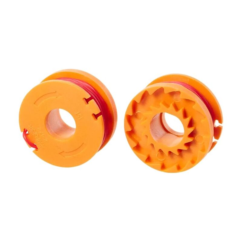 concerner Lot de 2 Bobines de Fil - Bobine de 3m - Compatible avec les Débroussailleuses et Coupe-Bordures WORX 20V - Fil de Coupe Longue Durée