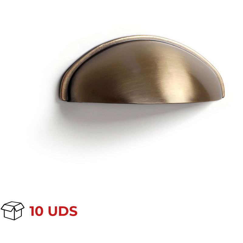 

Tirador Concha Mueble | Estilo Contemporáneo | Fabricado en Zamak | Acabado en Cuero Satinado | Distancia Entrepuntos: 64 mm | Medidas 134*92*80 mm |