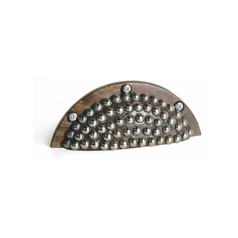 Tirador de Concha para Mueble Estilo Decorativo Fabricado en Roble Acabado en Roble /Metal Distancia Entrepuntos: mm Medidas 953919 mm Sistema de