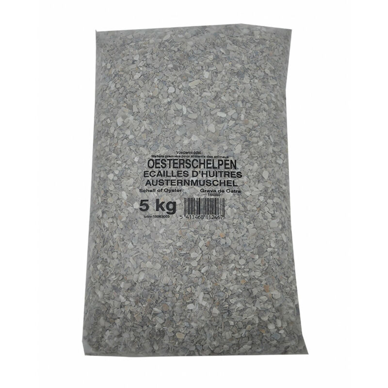 

Conchas de ostras 5 kg, para aves