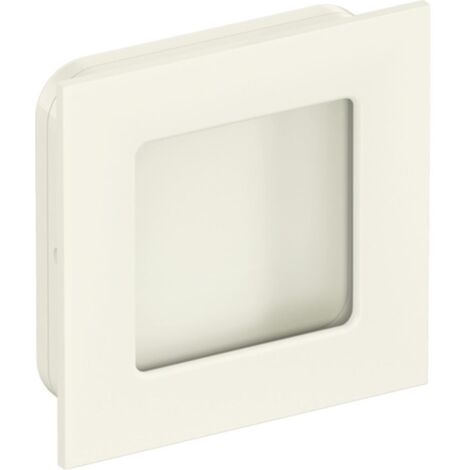 Conchiglia per porta scorrevole 544.60 PA 99 bianco lucido quadrato per HLT L.60mm B.60mm