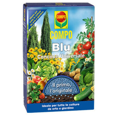 Concime granulare universale – 1kg – COMPO BLU – Nutrizione completa per orto e giardino