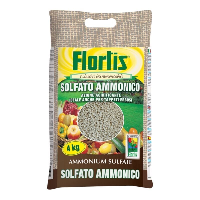 Flortis - concime granulare universale solfato ammonico fertilizzante 4 kg