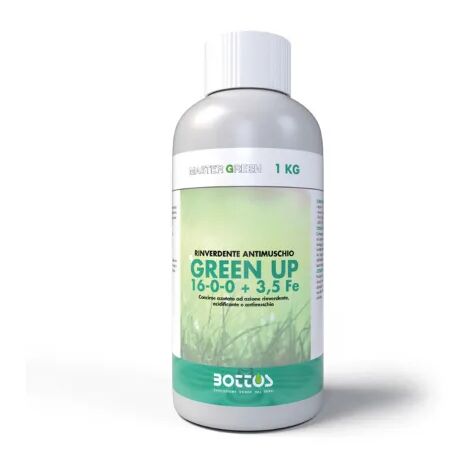 Concime Green Up Bottos 1Kg rinverdente e biostimolante con azoto e ferro