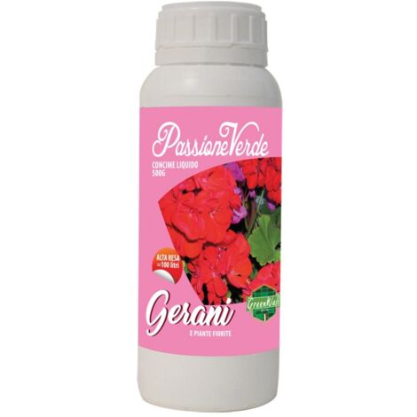 CONCIME LIQUIDO 'GERANI E PIANTE FIORITE' Gr. 500