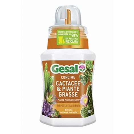 CONCIME LIQUIDO GESAL CACTACEE E PIANTE GRASSE ML 250 (01759)