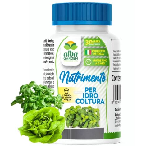 Concime Naturale Biologico, per Coltivazione Idroponica e Idrocoltura per Serra Indoor, Smart Garden Polvere x 100 ml