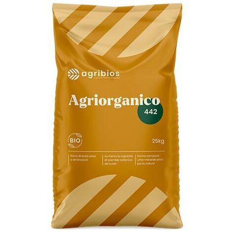 Concime organico granulare con proteine idrolizzate ed amminoacidi (Agriorganico 4-4-2 + C) (25 kg)