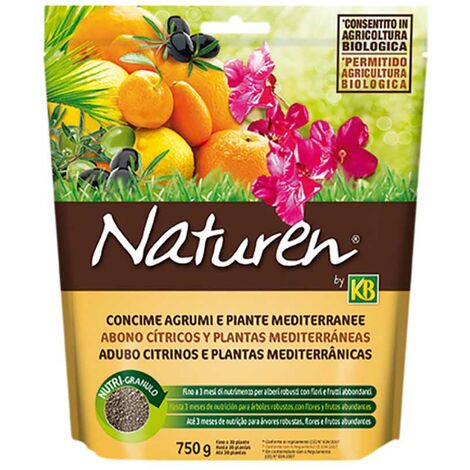 Concime per agrumi e piante mediterranee 750g Naturen KB