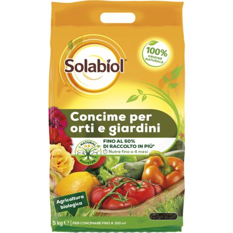 Concime per Orto e Giardino formati 5/12Kg SOLABIOL - size 5 Kg