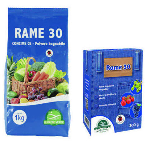 Concime Rame 30 – 200g – Agribios – Apporto di rame per piante più forti e resistenti
