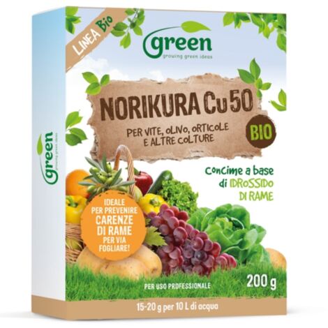 CONCIME RAMEICO NORIKURA CU 50 200GR GREEN DIFESE NATURALI