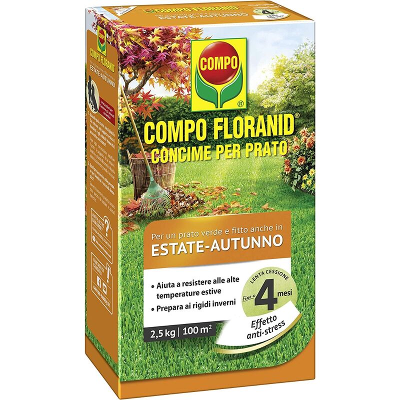 Compo - engrais solide floranid pour pelouse antistress 2,5KG