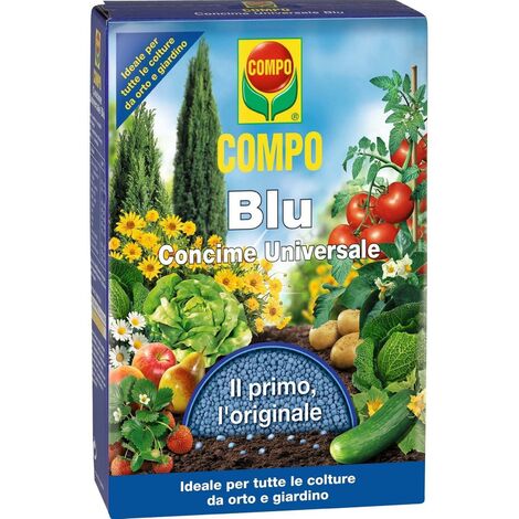 Concime Universale Blu per piante da orto e giardino granulare a lenta cessione 1 kg