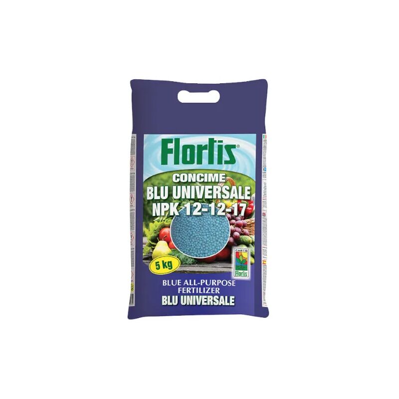 Concime Universale Granulare Blu Flortis Npk 12 12 17 Sacco Da 5 Kg
