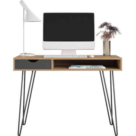 Concord Bureau avec 1 tiroir en effet bois marron