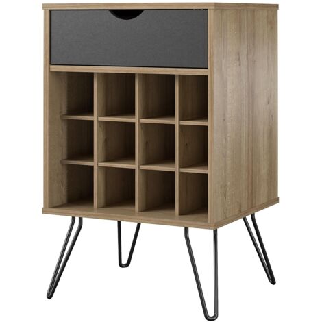 Concord-Support de rangement pour boissons en aspect bois