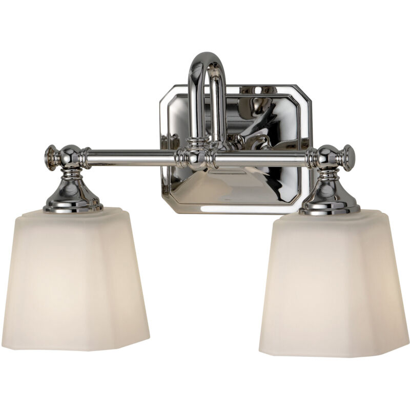 Elstead Concord - 2 Licht Badezimmer Über Spiegel Licht Chrom Poliert Ip44, G9
