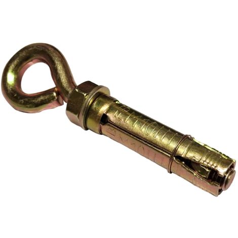 Concrete Ground Anchor Eye Bolts - M10 X 70MM - Pack of 4(Threaded Shield Expansion Plug Masonry Cement)