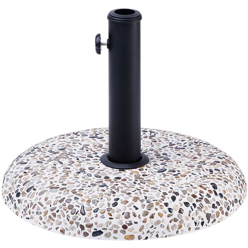 Beliani - Outdoor Garden Parasol Base Concrete Stone 3 Pole Adapters Umbrella Stand Cevo