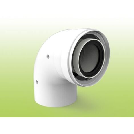 COND. COAXIAL CODO. 60/100 90º MH 610-90MHP15 FIG